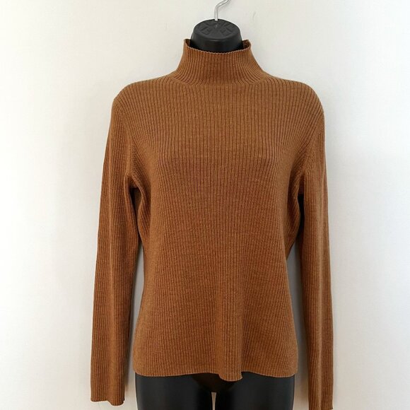 Brooks Brothers 346 Merino Wool Mock Turtleneck, sz Large - Picture 1 of 8